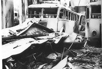 Incendie au dépôt de Fréjus 1948